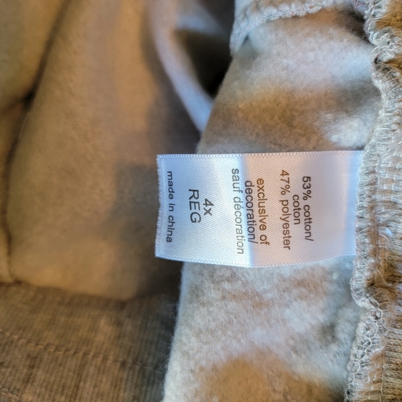 Maurices Plus Size Gray Floral Joggers Sz 4X NWT - Picture 8 of 13